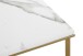 Beistelltisch >52238< in gold, marmoroptik, MDF, Metall - 60x47x60cm (BxHxT)
