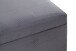 Sitztruhe >54145< in grau, MDF, Textilgewebe Cord - 58x42x39cm (BxHxT)