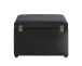 Sitztruhe >54545< in schwarz, MDF, Textilgewebe Cord - 58x42x39cm (BxHxT)