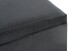 Sitztruhe >54545< in schwarz, MDF, Textilgewebe Cord - 58x42x39cm (BxHxT)