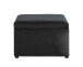 Sitztruhe >54545< in schwarz, MDF, Textilgewebe Cord - 58x42x39cm (BxHxT)