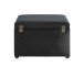Sitztruhe >54545< in schwarz, MDF, Textilgewebe Cord - 58x42x39cm (BxHxT)