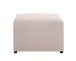 Sitztruhe >54945< in creme, MDF, Textilgewebe Cord - 58x42x39cm (BxHxT)