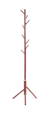 Garderobenständer >52426< in rot, Metall - 173x48cm (HxD)