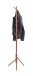 Garderobenständer >52426< in rot, Metall - 173x48cm (HxD)