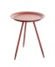 Beistelltisch >20410< in rot, Metall - 47x38cm (HxD)