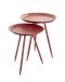 Beistelltisch >20410< in rot, Metall - 47x38cm (HxD)