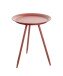 Beistelltisch >20410< in rot, Metall - 47x38cm (HxD)