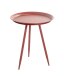 Beistelltisch >20411< in rot, Metall - 54x44cm (HxD)