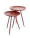Beistelltisch >20411< in rot, Metall - 54x44cm (HxD)