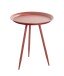 Beistelltisch >20411< in rot, Metall - 54x44cm (HxD)