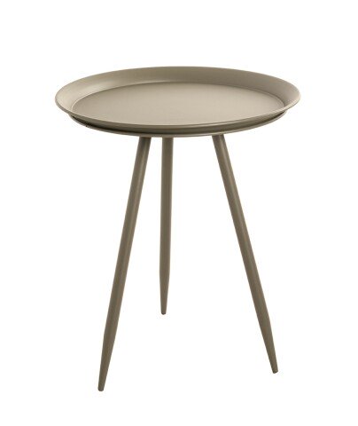 Beistelltisch >20911< in grün, Metall - 54x44cm (HxD)