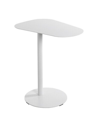 Beistelltisch >52397< in weiß, Metall - 53x60x38cm (BxHxT)