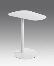 Beistelltisch >52397< in weiß, Metall - 53x60x38cm (BxHxT)