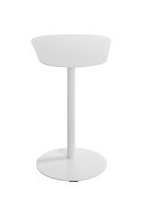 Beistelltisch >52397< in weiß, Metall - 53x60x38cm (BxHxT)