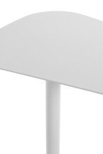 Beistelltisch >52397< in weiß, Metall - 53x60x38cm (BxHxT)