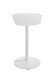 Beistelltisch >52397< in weiß, Metall - 53x60x38cm (BxHxT)