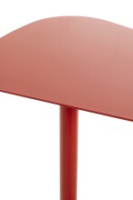 Beistelltisch >52497< in rot, Metall - 53x60x38cm (BxHxT)