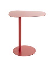 Beistelltisch >52497< in rot, Metall - 53x60x38cm (BxHxT)