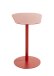 Beistelltisch >52497< in rot, Metall - 53x60x38cm (BxHxT)