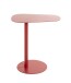 Beistelltisch >52497< in rot, Metall - 53x60x38cm (BxHxT)