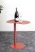 Beistelltisch >52497< in rot, Metall - 53x60x38cm (BxHxT)