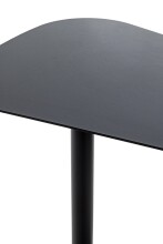 Beistelltisch >52597< in schwarz, Metall - 53x60x38cm (BxHxT)