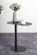 Beistelltisch >52597< in schwarz, Metall - 53x60x38cm (BxHxT)