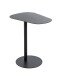Beistelltisch >52597< in schwarz, Metall - 53x60x38cm (BxHxT)