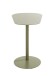 Beistelltisch >52997< in grün, Metall - 53x60x38cm (BxHxT)