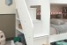 Etagenbett >Bibop 1< in Weiss / Jackson Eiche - 245x171x111cm (LxHxT)
