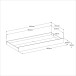 Etagenbett >Bibop 1< in Weiss / Jackson Eiche - 245x171x111cm (LxHxT)