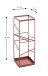 Schirmständer >19473< in rot, Metall - 17x49x17cm (BxHxT)