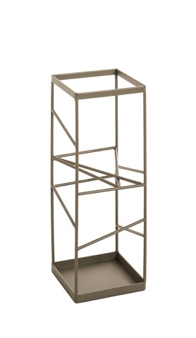 Schirmständer >19973< in grün, Metall - 17x49x17cm (BxHxT)