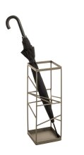 Schirmständer >19973< in grün, Metall - 17x49x17cm (BxHxT)