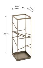 Schirmständer >19973< in grün, Metall -...