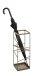 Schirmständer >19973< in grün, Metall - 17x49x17cm (BxHxT)
