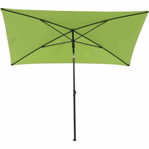 Sonnenschirm >City< in anthrazit, grün - 140x235x210 (BxHxT)