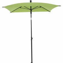 Sonnenschirm >City< in anthrazit, grün - 140x235x210 (BxHxT)