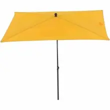 Sonnenschirm >City< in anthrazit, gelb - 140x235x210 (BxHxT)