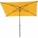 Sonnenschirm >City< in anthrazit, gelb - 140x235x210 (BxHxT)