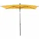 Sonnenschirm >City< in anthrazit, gelb - 140x235x210 (BxHxT)