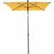 Sonnenschirm >City< in anthrazit, gelb - 140x235x210 (BxHxT)