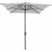 Sonnenschirm >Isa< in matt anthrazit, stone - 200x255x300 (BxHxT)
