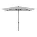 Sonnenschirm >Isa< in matt anthrazit, stone - 200x255x300 (BxHxT)