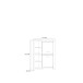 Regal >San Cayetano < in braun,schwarz - 111,7x143x42,2cm (BxHxT)