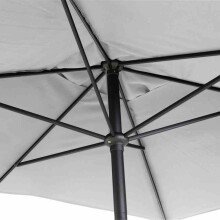 Sonnenschirm >Isa< in matt anthrazit, stone - 300x243x300 (BxHxT)