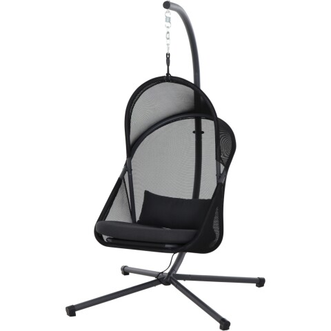 Hängesessel >YOBAYA< in anthrazit - 106x195x123 (BxHxT)