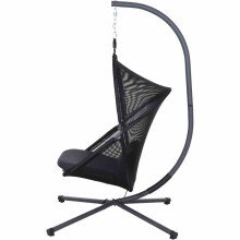 Hängesessel >YOBAYA< in anthrazit - 106x195x123 (BxHxT)