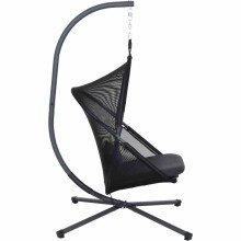 Hängesessel >YOBAYA< in anthrazit - 106x195x123 (BxHxT)
